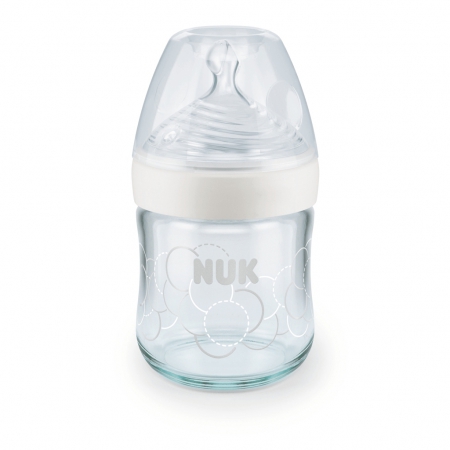 Nuk Nature Sense Bib 120ml+Tet Sil1s Branc-6046144