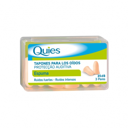 Quies Tampão Espuma Anti Ruido 3 Pares