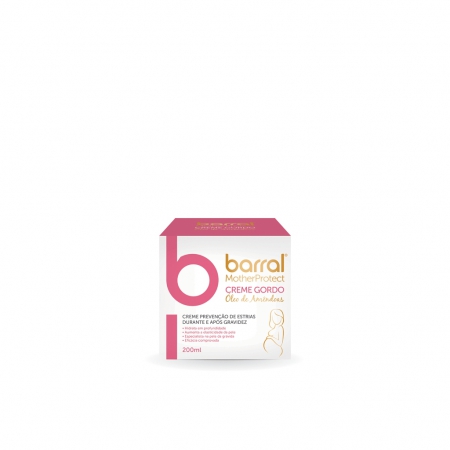 Barral Creme Corporal Creme Gordo com Óleo de Amêndoas 200ml