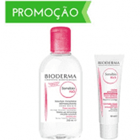 Bioderma Sensibio Rich Creme 40 ml + H2O Solução micelar 250 ml-7478644