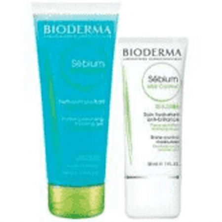 Bioderma Sébium MAT Creme Matificante 30 ml + Gel Moussant 100