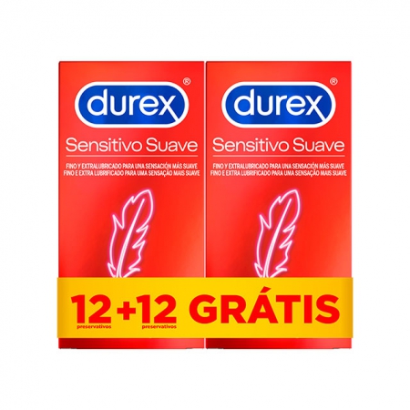 Durex Sensitivo Suave 12+12 PROMOÇÃO