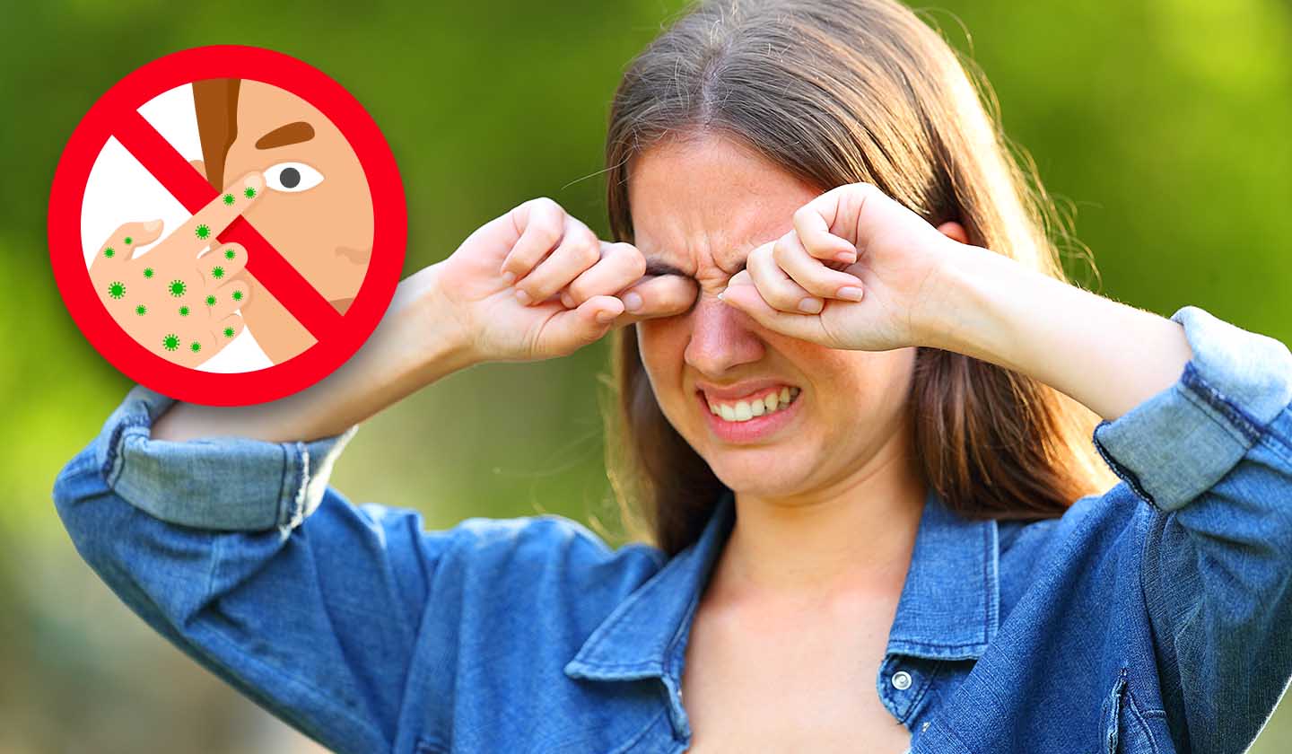 Comichão e desconforto ocular