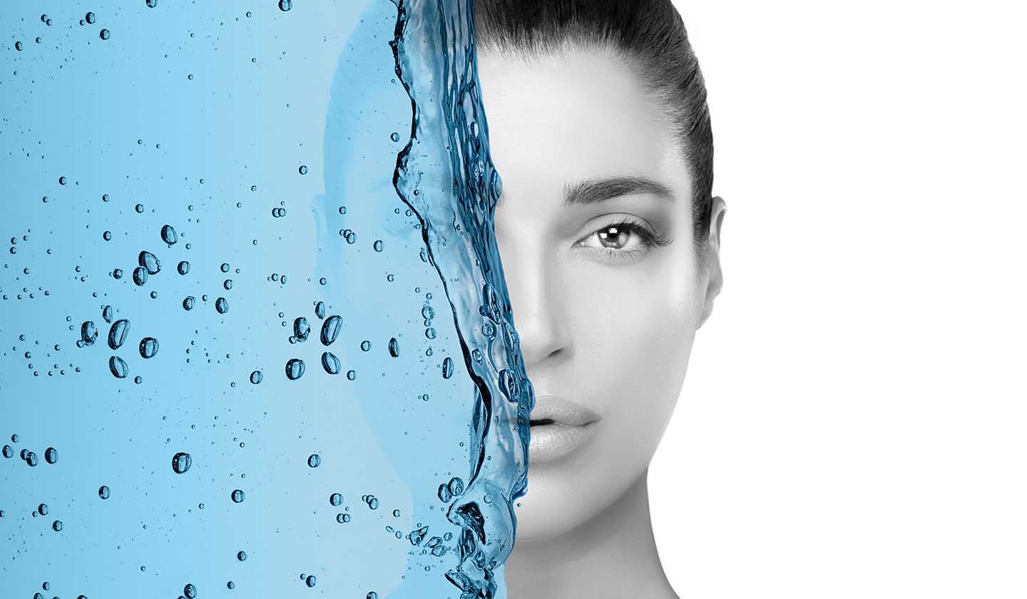 Pele profundamente hidratada