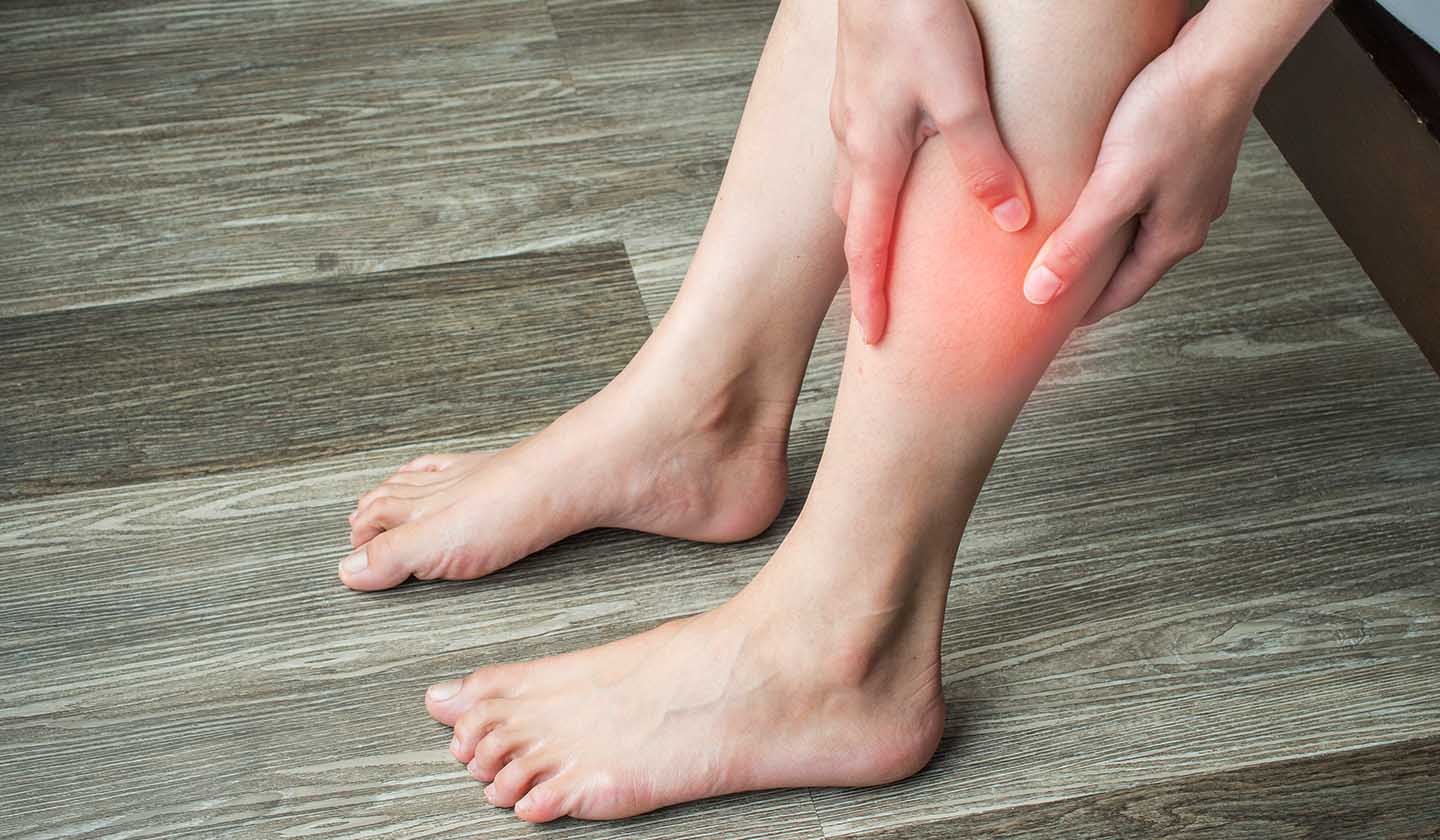 Pernas doridas e inchadas