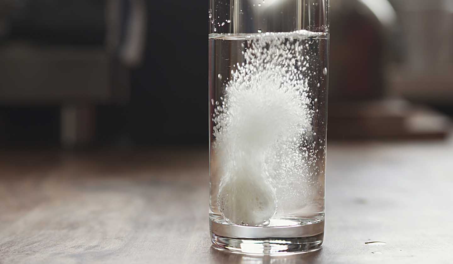 Suplemento em comprimido efervescente