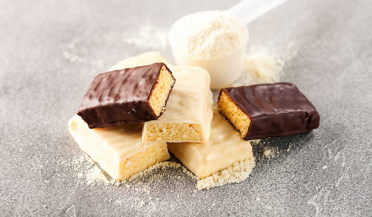 Proteína em pó e em barritas